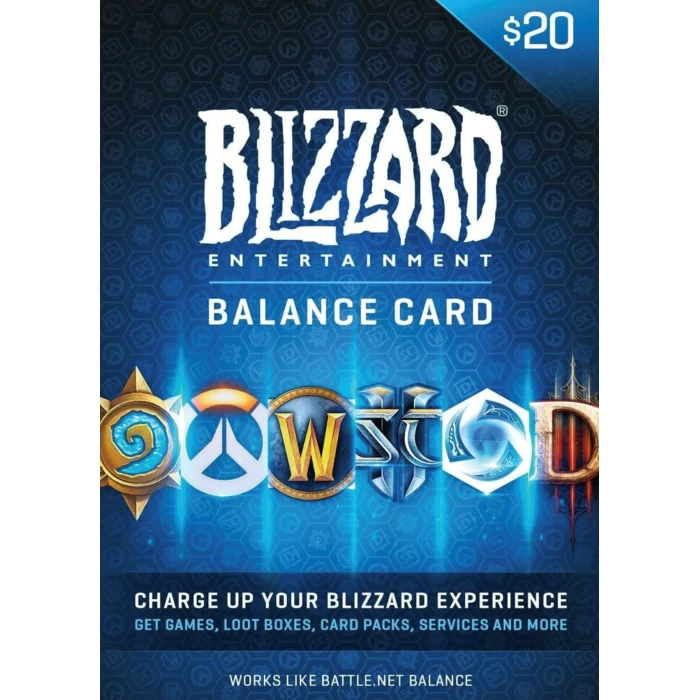 BattleNet Gift Card Blizzard 20 $ - USD (Моментально)