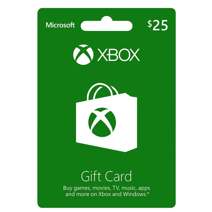 Xbox Gift Card $25 USA - без комиссии