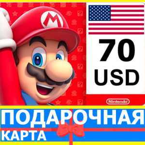 ⭐️  Карта Nintendo eShop 70 USD USA США Нинтендо US