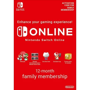 Nintendo Switch Online Семейная Подписка 12 МЕС (EU)