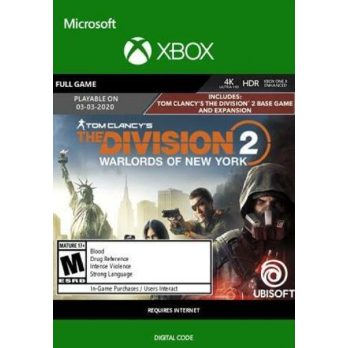 THE DIVISION 2 - WARLORDS OF NEW YORK EDITION ✅XBOX