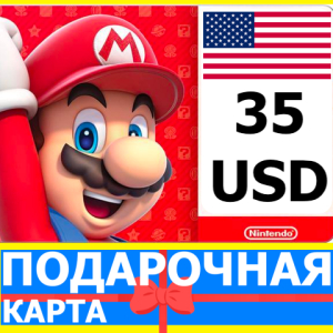 ⭐️  Карта Nintendo eShop 35 USD USA США Нинтендо US