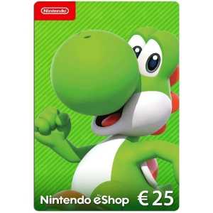 Карта код пополнения Nintendo eShop 25 евро