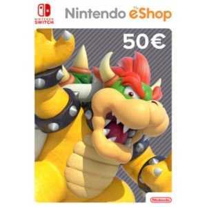 Карта код пополнения Nintendo eShop 50 евро