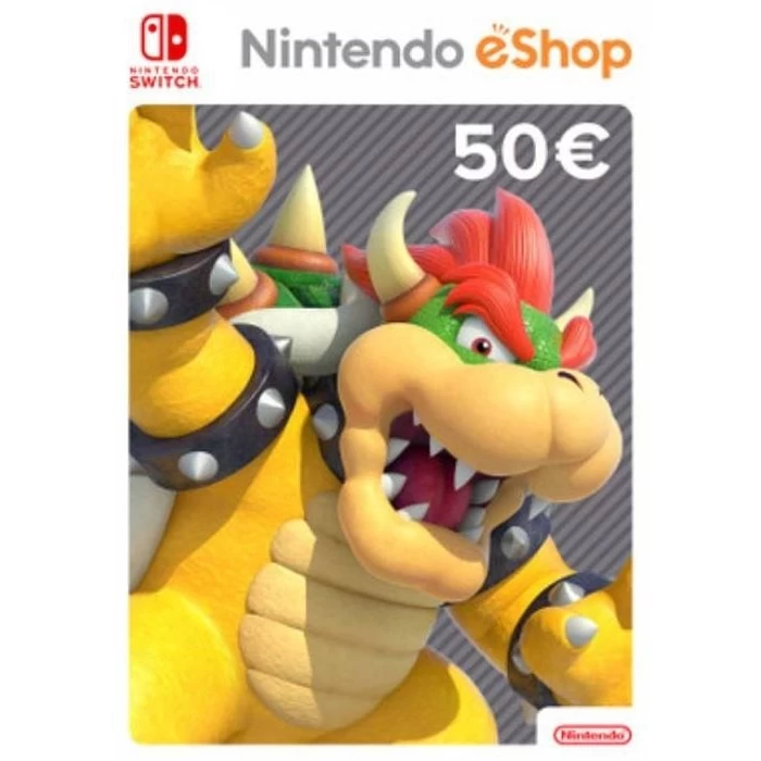 Карта код пополнения Nintendo eShop 50 евро