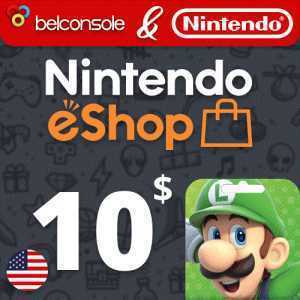 Nintendo eShop 10 $ [ Официальная Карта ] США (US)